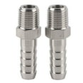 thumbnail image 2 of STAINLESS STEEL QUICK COUPLING CONNECTOR PIPE FITTING MALE THREAD JOINT 1/4in 2PCS 6/8/10mm SUITABLE PNEUMATIC EQUIPMENT, 2 of 7
