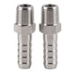 thumbnail image 1 of Conector de rosca macho BSPT de acero inoxidable de 2 uds., 1/4 pulgadas, junta de púa, conector de acoplamiento rápido, accesorio de tubería (BSPT1/4-10mm), 1 of 8
