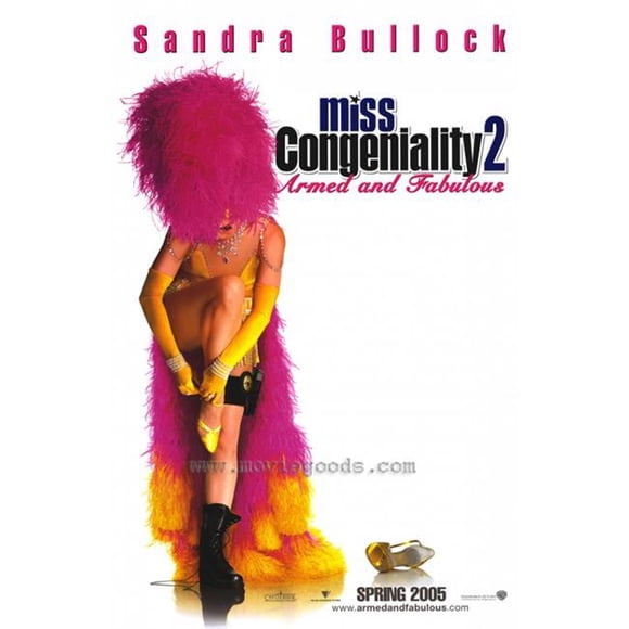 Pop Culture Graphics MOVGF5312 Miss Congeniality 2 - Armed & Fabulous Movie Poster Print, 27 x 40