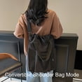 thumbnail image 3 of URSOFINE Convertible Drawstring Backpack Tote Bag, Water Resistant Multiway Shoulder Crossbody Bag with Pockets for Women, Casual Daypack for Work, Travel & Gym, 3 of 8