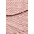 thumbnail image 4 of ABPHQTO Chaqueta De Mujer Rosa Con Bolsillo Y Botones Acanalados, 4 of 5