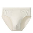 thumbnail image 2 of ZQUUVOU Men's Briefs Breathable Close Fitting Comfortable Underwear (Beige,XL), 2 of 3