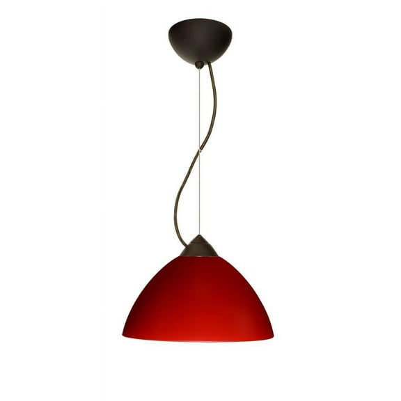 Besa Lighting - Tessa-One Light Cord Pendant with Flat Canopy-10.5 Inches Wide