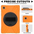 thumbnail image 6 of XYX Case for Samsung Galaxy Tab A7 10.4 inch SM-T500/SM-T505 with 360 Degree Rotating, Hand Strap, Shoulder Strap, Orange, 6 of 7