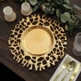 thumbnail image 4 of Efavormart 6 Pack | 13" Gold Molten Branch Acrylic Charger Plates, Decorative Plastic Hollow Lace Serving Plates, 4 of 5