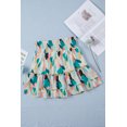 thumbnail image 2 of ABPHQTO Minifalda con volantes y cintura alta con estampado de lunares verdes para mujer, 2 of 5