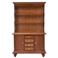 thumbnail image 2 of Dollhouse Bookcase, 1:12 Bookcase, Exquisite Workmanship Wooden For Kids Children Brown, 2 of 8
