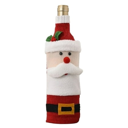 

flannel cartoon man old cover knitted bottle 3pc Decorative Home Decor