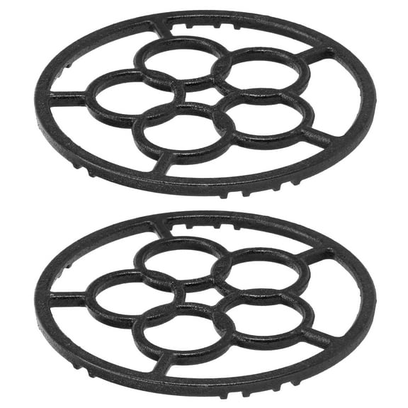 2 Pcs Gas Ring Reducer Iron Alloy Gas Hob Ring Stable Wok Support Rack Portable Anti Scald Stand for Kitchen Milk Pans Hot Pots