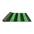 thumbnail image 2 of Ahgly Company Indoor Round Abstract Emerald Green Modern Area Rugs, 4' Round, 2 of 4