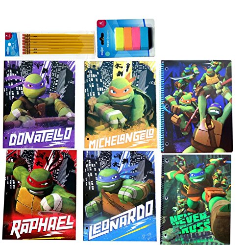 Teenage Mutant Ninja Turtles School Supplies Notebooks and Folders