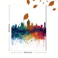 thumbnail image 3 of Colorful Cityscape Canvas Wall Art，Modern Home Decor Gift for Living Room Office Bedroom Hallway Dining Room, 3 of 8