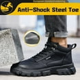 thumbnail image 3 of CHICVOMEY Waterproof Work Boots for Men Work Shoes Slip-Resistant Lightweight Puncture-Proof Industrial & Safety Steel-Toe Safety Shoes, 3 of 10