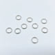 thumbnail image 4 of 500Pcs 6MM Anillos abiertos Accesorios de joyería Forma redonda Doble círculo Anillos de cierre Materiales de fabricación de joyas DIY Set para aretes Collares (Plata), 4 of 5