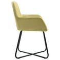 thumbnail image 2 of vidaXL Dining Chairs 2 pcs Green Fabric, 2 of 4