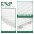 thumbnail image 3 of OULII Bathroom Corner Organizer 1Set Triangular ABS Shelf White 33.2X9.4X2In For Simple Style Bathroom Storage, 3 of 8
