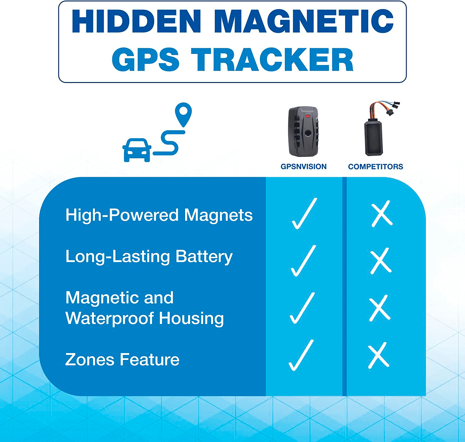 Hidden Magnetic Portable Ready-to-Use GPS Tracker for Vehicles, Real-Time  LTE Car Tracker Device, Waterproof GPS Tracker, Tracking Devices with Theft  Alert and 2 Month Long Battery Life. 