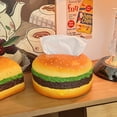 thumbnail image 2 of Funda para pañuelos de papel con forma de hamburguesa, creativo soporte para pañuelos de resina, 2 of 2