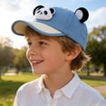 thumbnail image 2 of yocbz Toddler Girl Baseball Hat Sun Hat for Baby Boy Girl, Soft Cotton Hat for Baby Toddler, Kids Baseball Caps for Little boy Girl Spring Summer Sun hat Blue,3-8 Years, 2 of 4