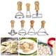thumbnail image 3 of Juego De Cortadores De Galletas Con Mango De Madera ANGGREK Ligero, 3 of 7