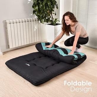 Zelladorra Japanese Floor Futon Mattress - Full Size With Storage Bag & Washable Cover