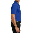 thumbnail image 3 of Mafoose Men's Pinpoint Mesh Polo True Royal Large, 3 of 5