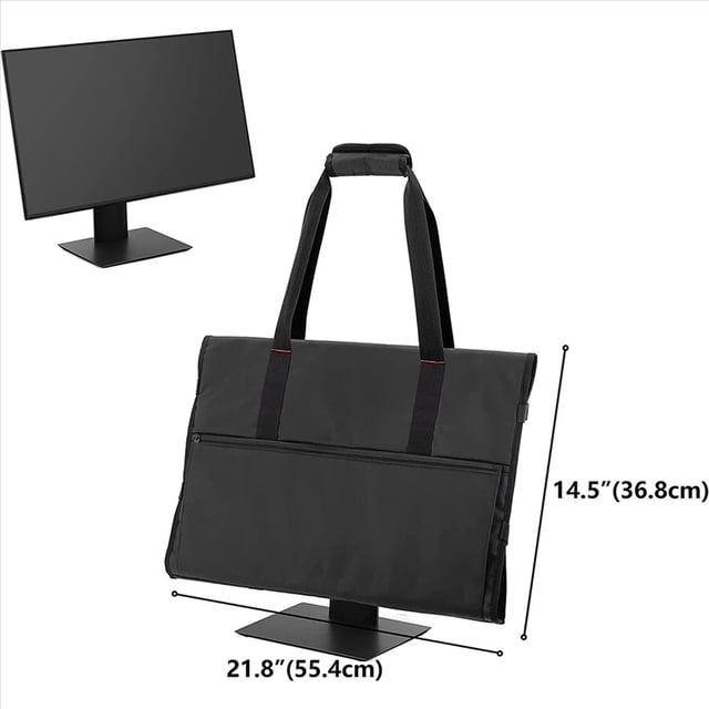 3X Carrying Bag for 24 Inch LCD Screens and Monitors,Protective Monitor Travel Case for 24 Inch Monitor,Black