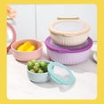 thumbnail image 5 of RUIG Plastic Mixing Bowl Set with Lids for Kitchen, Lightweight Storage Bowls, Large Salad Bowls for Baking, Prepping, Cooking and Serving Food, Dishwasher & Microwave Safe, 5 of 9