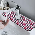 thumbnail image 7 of Logiee Flamingos Print Kitchen Sink Splash Guard Faucet Mat for Splash Guard Behind Faucet Drip Catcher for Kitchen,Bathroom,Sink Mat,Dish Drying Mat,Bathroom-15" X 5.5", 7 of 7