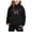 Black, variant on Kiijoy Toddler Girls Outfits Letter Print Hoodie and Joggers Sweatsuit Set, Sizes 2-3