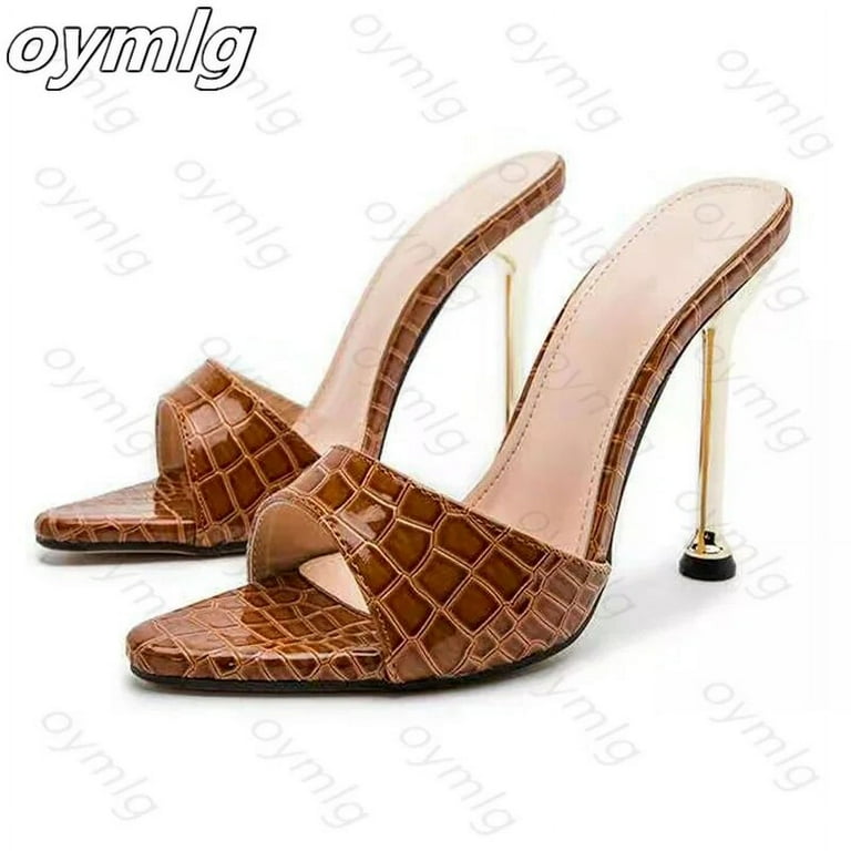Snake mules heels deals