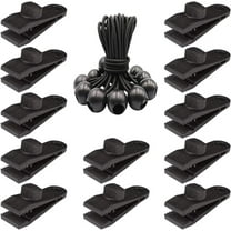 20 Pack Heavy Duty Tarp Clips - Lock Grip Clamps for Tarps, Covers & Awnings - Secure Shark Tent Fasteners, Pool Covers, Car Covers & Bungee Cords - Durable Windproof Clip Clamps