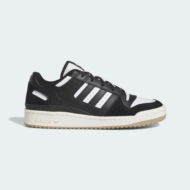 Size 11.5- Adi-das Men’s Forum Low CL Sneakers Shoes, Black/White.