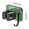 thumbnail image 3 of TIMIFIS Hooks for Hanging Unattached Clip Hook Transparent Backboard No Punching Hook Stainless Steel Mop Clip No Punching Mop Metal Hook Bathroom Brooms Mop Storage Rack Mop Hook, 3 of 6