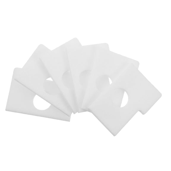 OUNONA 6-Pack White Synthetic Fiber Air Filters for Chainsaw Engine Intake Replacement and Easy to Install