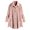 Pink, variant on Womens Fuzzy Fleece Jacket Winter Warm Button down Lapel Coats Soft Oversized Long Sleeve Cardigan with Pockets