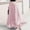 Pink, variant on Elvqul Elastic Skirts Women Multi-Layer Holiday Long Plain Full High Waist Summer Black Plus Size Skirts