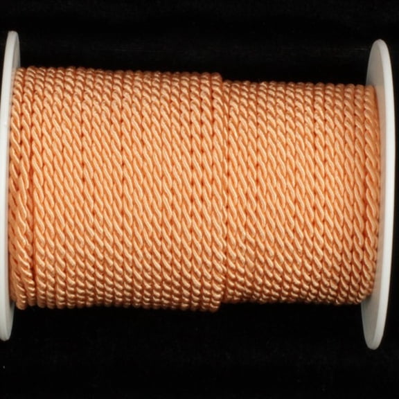 The Ribbon People Peach Braided Cording Craft Ribbon 0.2" x 55 Yards
