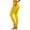 Yellow, variant on Seductiva Workout Yoga Pants Womens Daily Solid Yoga Pants Elastic Mid Waist Workout Pants Casual Sport Trousers Leggings