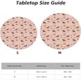 thumbnail image 4 of muroi Round Tablecloth Cherry Round Fitted Tablecloth with Elastic Edge, Waterproof Oil Proof Table Cloth Wipe Clean Table Cover for Indoor and Outdoor Fits Small, 4 of 6