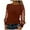 Brown, variant on Otntypg Glitter Sequin Sheer Mesh Long Sleeve Shirts for Women Fashion Fall Spring Patchwork Tunic Tees Tops Loose Fit Casual Dressy Pullover Blouse Red S