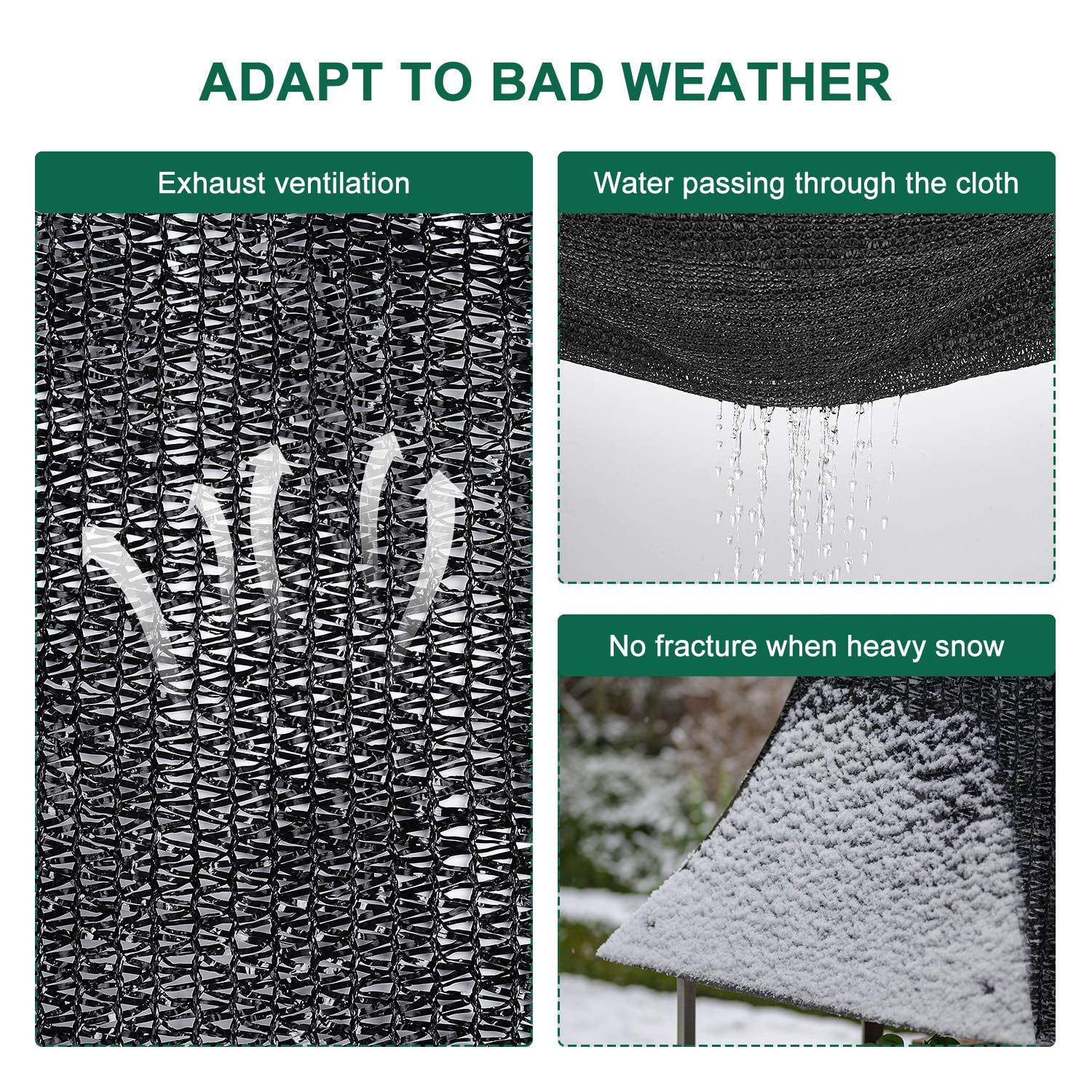 Aertyole Garden 60% Shade Cloth, Resistant Sun Shade Net 10x20FT Mesh Tarp with HDPE Material and Reinforced Grommets Shade Trap for Greenhouse, Plant, Pergola, and Backyard Patio Sunshade