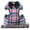 Colourful Plaid, variant on Dog Harness and Leash Set, Soft Mesh No Pull Dog Cat Harness Vest with Bowtie Bell for Small Dogs Puppy and Cats Outdoor Training and Running Classic Plaid Pattern
