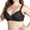 Black, variant on Support Bra for Women Full Coverage Push up Bralette Seamless Wireless Anti Sagging Bras for Older Women Comfort no Wire Lift up Everyday Bra Red 36