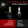 thumbnail image 5 of H9 H7 LED Headlight Bulbs for Volvo S60 2014 2015 2016 2017 2018 2011 High&Low Beam 4pcs, 5 of 11