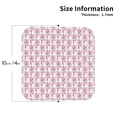 thumbnail image 2 of Lsque Flamingo On Checkered Pattern 4" Drink Coasters Set of 4, PVC Leather Absorbent Coasters, Table Coaster Set Decorative Coffee Cup Coasters Housewarming Gift -Square, 2 of 6