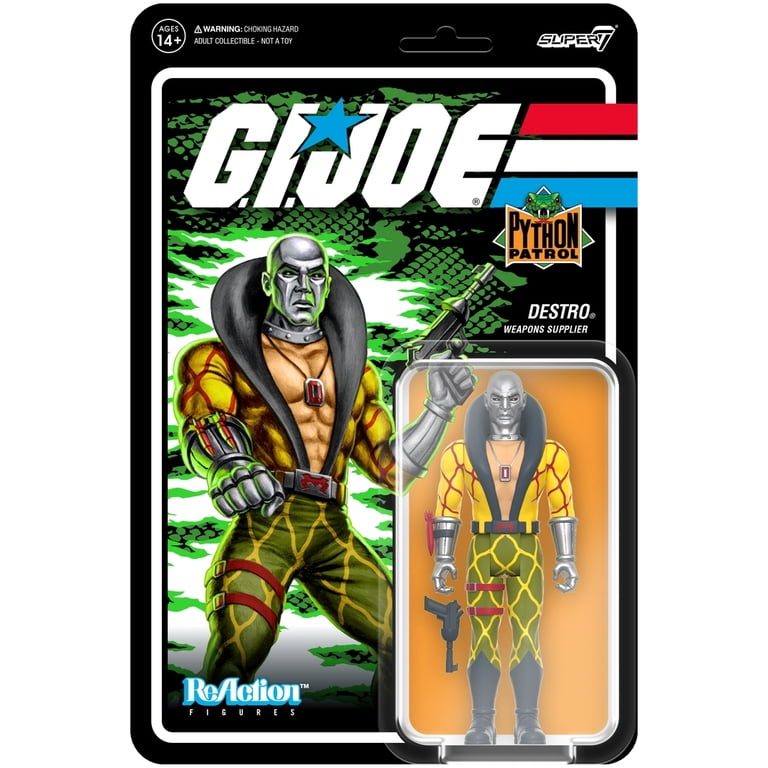 Super7 G.I. Joe ReAction Figures, Python Patrol Destro 3.75