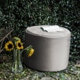 thumbnail image 2 of Jaxx Spring Outdoor Ottoman, White, 2 of 3