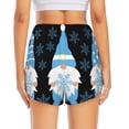 thumbnail image 2 of Lsque Christmas Gnome Snowflake Printed Women's Running Shorts with Liner Pockets,Elastic Quick Dry Workout Athletic Gym Yoga Shorts,Womens High Waist Shorts-XX-Large, 2 of 9