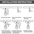 thumbnail image 5 of Heavy Ceiling Hook Stainless Steel 450kg Capacity 360 Rotation, Hooks Swing Suspension with Screw Fixing for Hanging Chair, Swing, Yoga Towel, 5 of 5